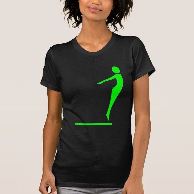 Camiseta Figura de buceo - Verde (Anverso)
