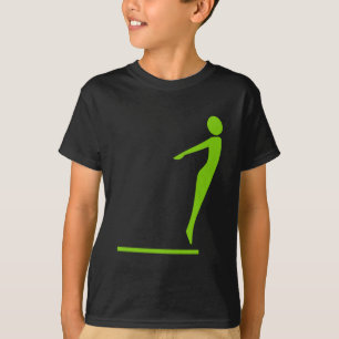 Camiseta Figura de buceo - Verde marciano