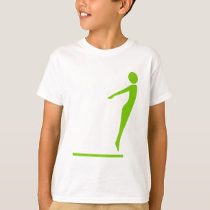 Camiseta Figura de buceo - Verde marciano