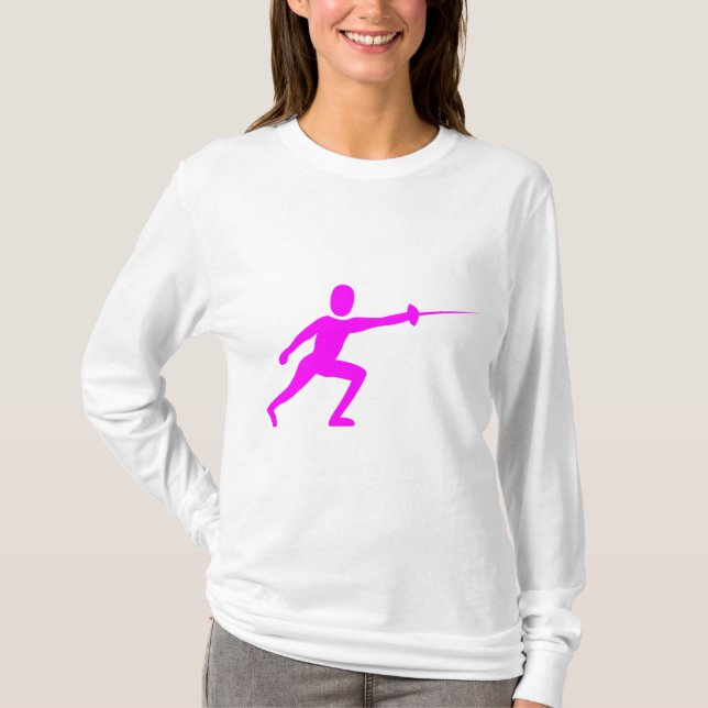 Camiseta Figura de cercado - Magenta (Anverso)
