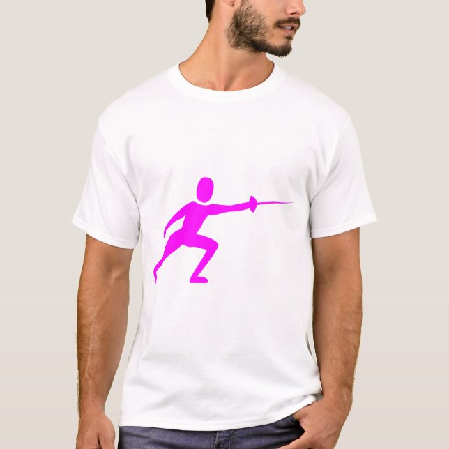 Camiseta Figura de cercado - Magenta (Anverso)