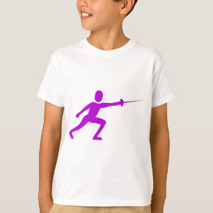 Camiseta Figura de cercado - Púrpura