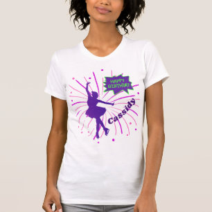 Camiseta Figura de Cumpleaños Patinaje sobre Hielo Personal