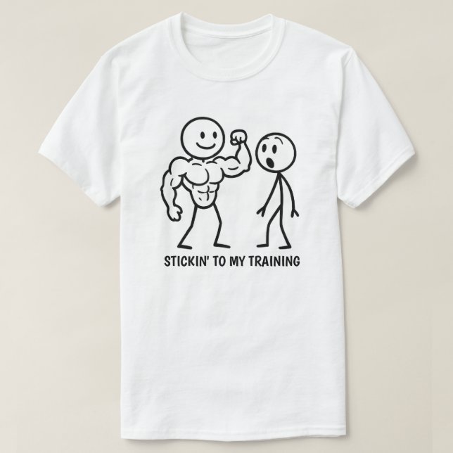 Camiseta Figura de Gym Stick (Diseño del anverso)