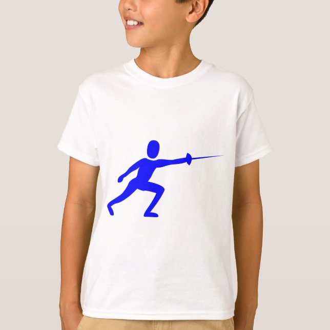 Camiseta Figura de la valla - Azul (Anverso)