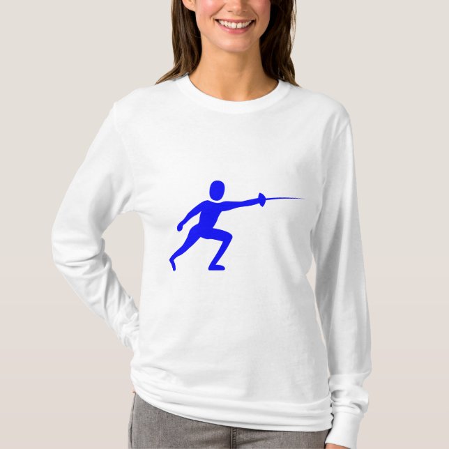 Camiseta Figura de la valla - Azul (Anverso)