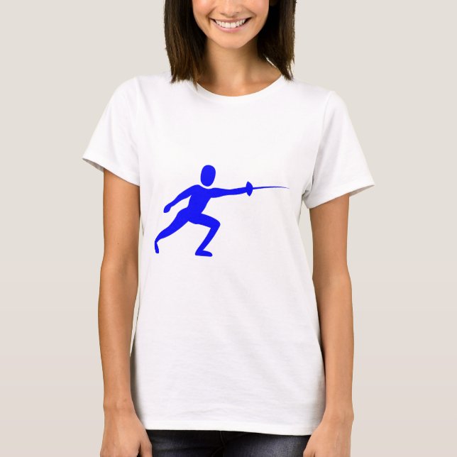 Camiseta Figura de la valla - Azul (Anverso)