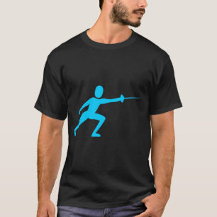 Camiseta Figura de la valla: azul cielo