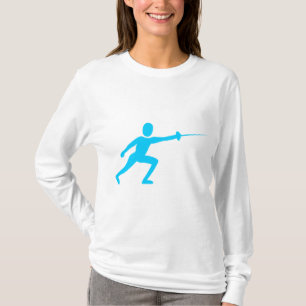 Camiseta Figura de la valla: azul cielo