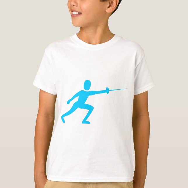 Camiseta Figura de la valla: azul cielo (Anverso)