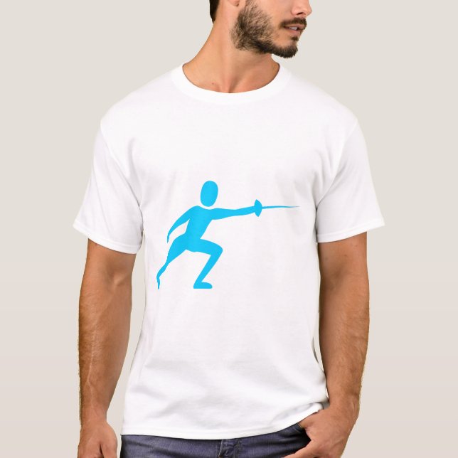 Camiseta Figura de la valla: azul cielo (Anverso)
