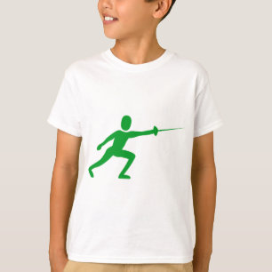 Camiseta Figura de la valla: verde de la hierba