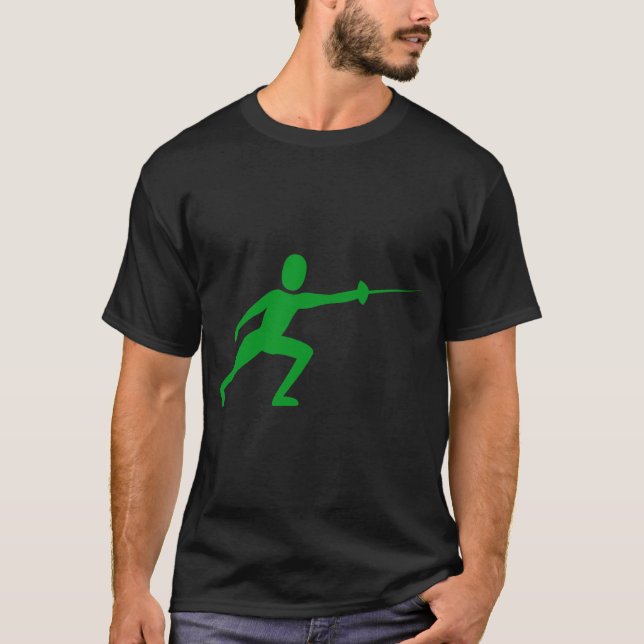 Camiseta Figura de la valla: verde de la hierba (Anverso)
