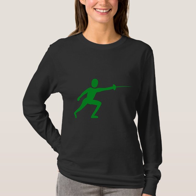 Camiseta Figura de la valla: verde de la hierba (Anverso)