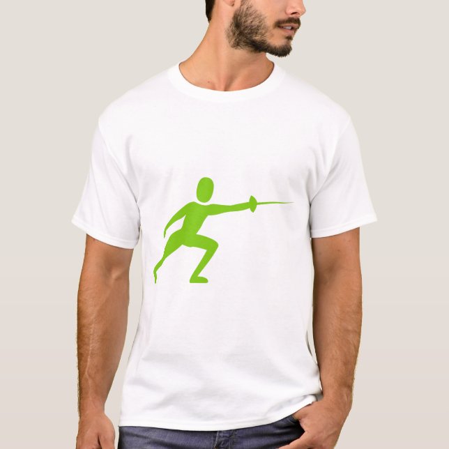 Camiseta Figura de la valla: Verde marciano (Anverso)