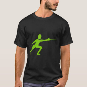 Camiseta Figura de la valla: Verde marciano