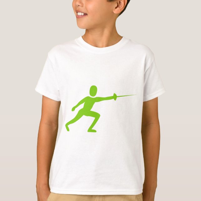 Camiseta Figura de la valla: Verde marciano (Anverso)