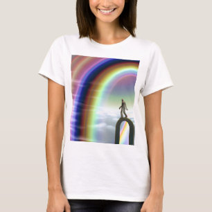 Camiseta Figura de misterio en el Stargate interdimensional