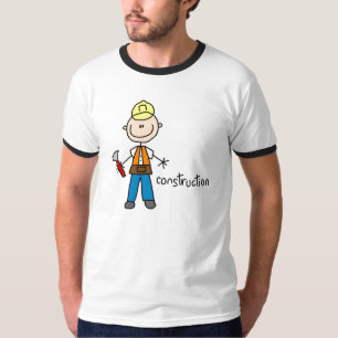 Camiseta Figura de palitos de construcción
