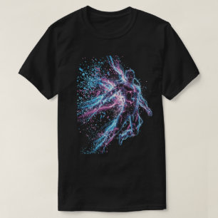 Camiseta Figura de salpicadura de neón