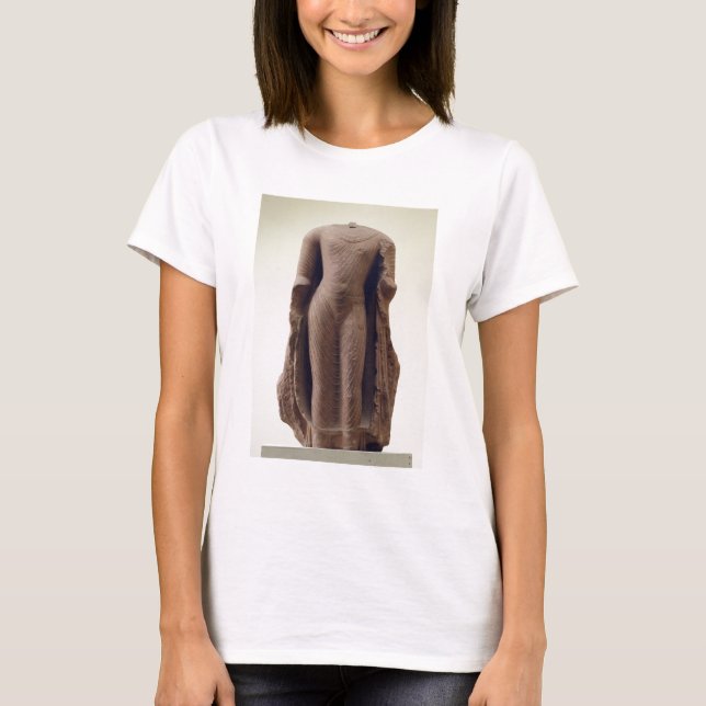 Camiseta Figura de un Buda permanente, Jamalpur, Mathura (r (Anverso)