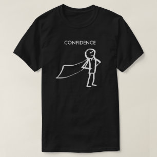 Camiseta Figura del hombre del soporte de confianza