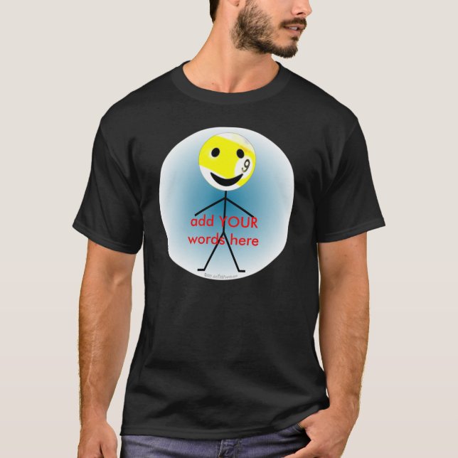 Camiseta figura del palillo 9ball (Anverso)