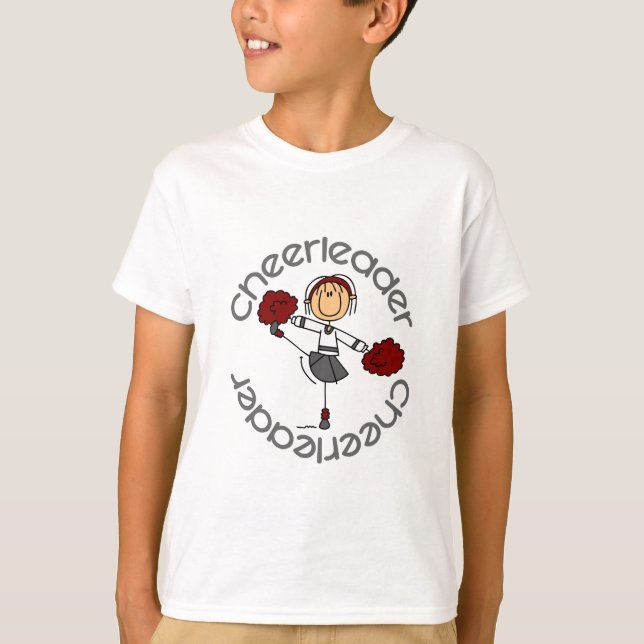 Camiseta Figura del palillo de la animadora (Anverso)