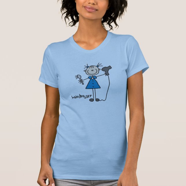 Camiseta Figura del palillo del peluquero (Anverso)