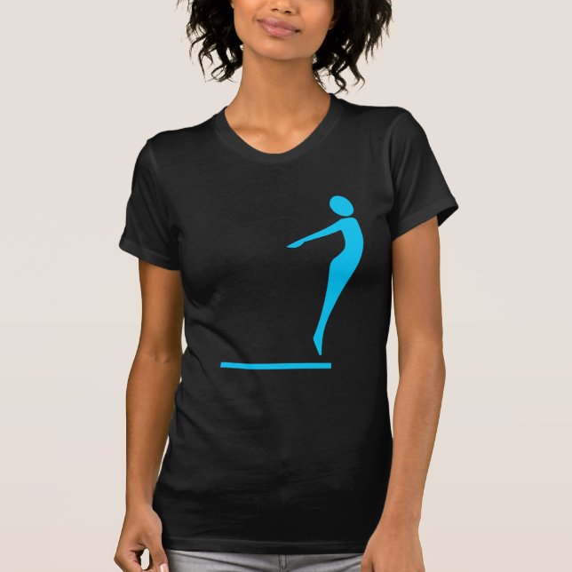 Camiseta Figura del salto - azul de cielo (Anverso)
