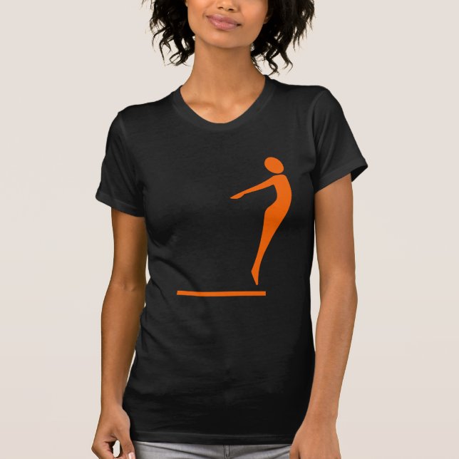 Camiseta Figura del salto - naranja (Anverso)