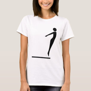 Camiseta Figura del salto - negro