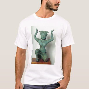 Camiseta Figura femenina del arrodillamiento usada para