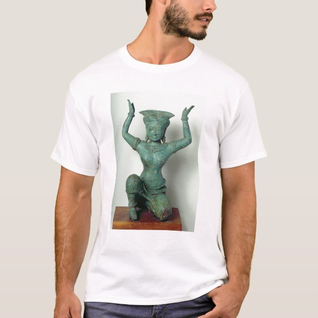 Camiseta Figura femenina del arrodillamiento usada para (Anverso)