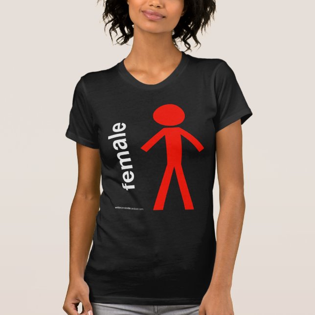 Camiseta Figura femenina del palillo (Anverso)