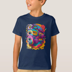 CAMISETA FIGURA FURÍSTICA CON MÁSCARA DE GAS.