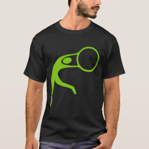 Camiseta Figura Gimnástica Rítmica - Verde marciano