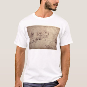 Camiseta Figura masculina estudios de W.61v