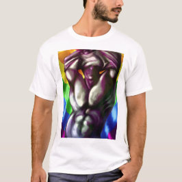 Camiseta Figura masculina y arte de tatuaje en colores del