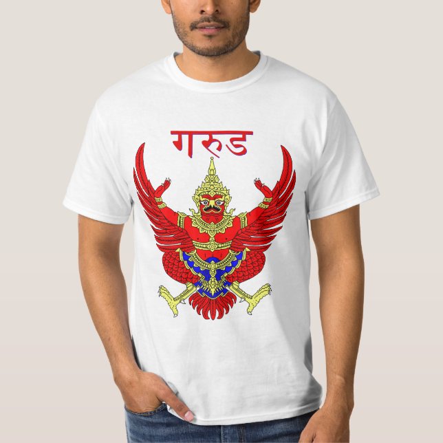 Camiseta Figura mítica tailandesa Phoenix Garuda (Anverso)
