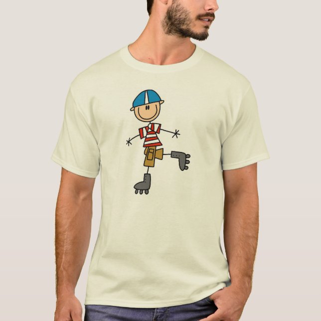Camiseta Figura patinaje sobre ruedas del palillo (Anverso)