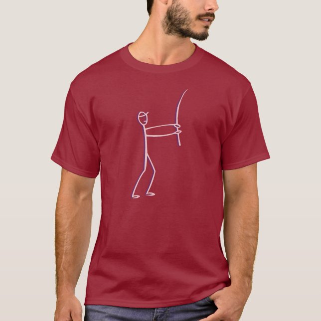 Camiseta figura pescador del palillo (Anverso)