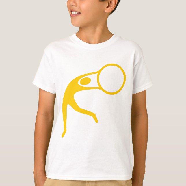 Camiseta Figura rítmica de la gimnasia - Ámbar (Anverso)