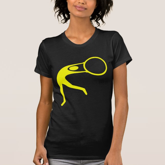 Camiseta Figura Rítmica Gimnástica - Amarillo (Anverso)