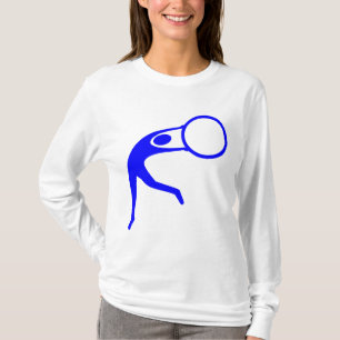 Camiseta Figura Rítmica Gimnástica - Azul