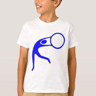 Camiseta Figura Rítmica Gimnástica - Azul