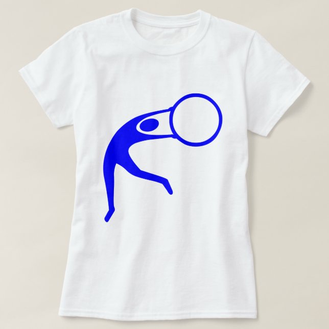 Camiseta Figura Rítmica Gimnástica - Azul (Diseño del anverso)