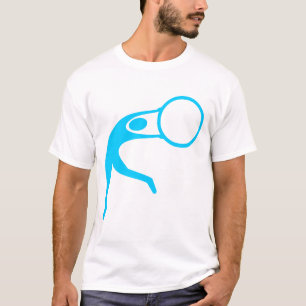 Camiseta Figura Rítmica Gimnástica - Azul cielo