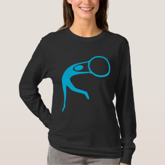 Camiseta Figura Rítmica Gimnástica - Azul cielo