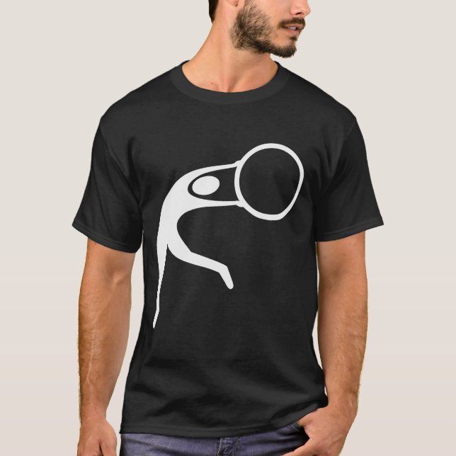 Camiseta Figura Rítmica Gimnástica - Blanco (Anverso)